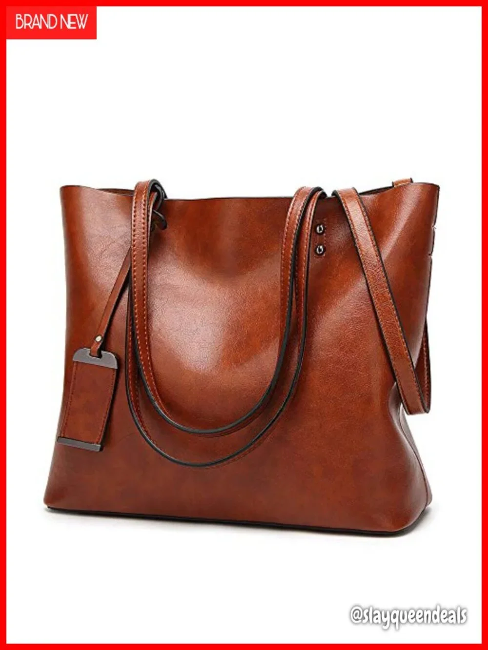 Women's Leather Satchel Handbag Tote Shoulder Bag with Removable Strap